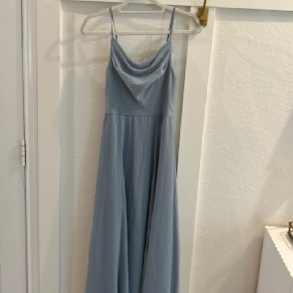 Cowl Neck Chiffon Formal Dress